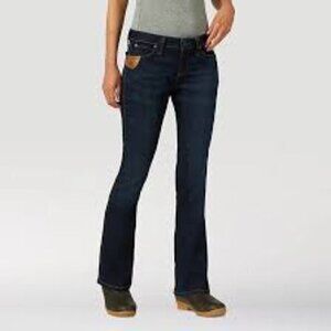 NEW Wrangler‎ Riggs Women's Dark 5 Pocket Bootcut Work Jeans Size 10x30